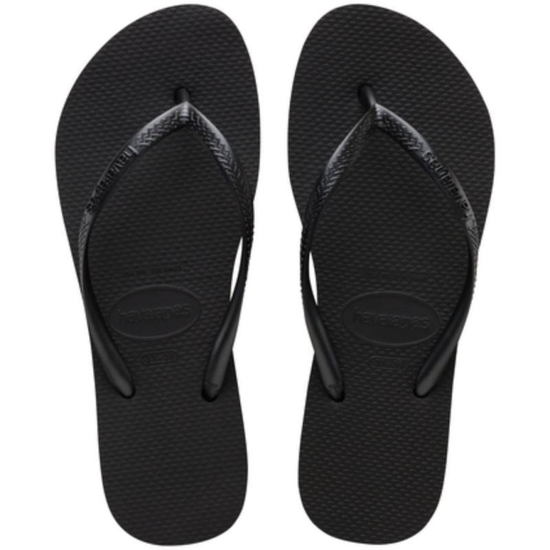 Slim Sandaler 4144537 - Sorte Havaianas på tilbud!