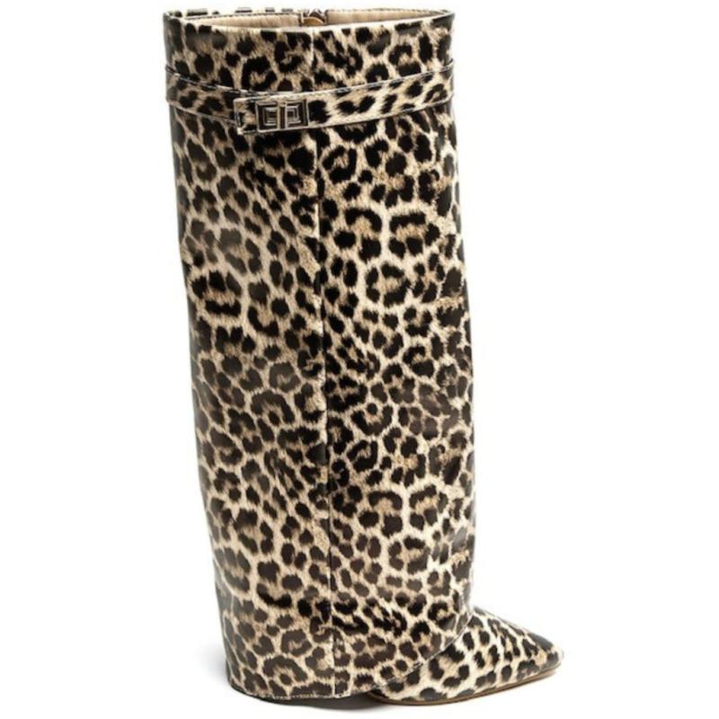 Luc Højhælede Støvler 8623a Leopard - Stilfuld Elegance