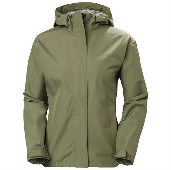 Helly Hansen Seven J Regnjakke i Lav Grøn - Fantastisk Tilbud!