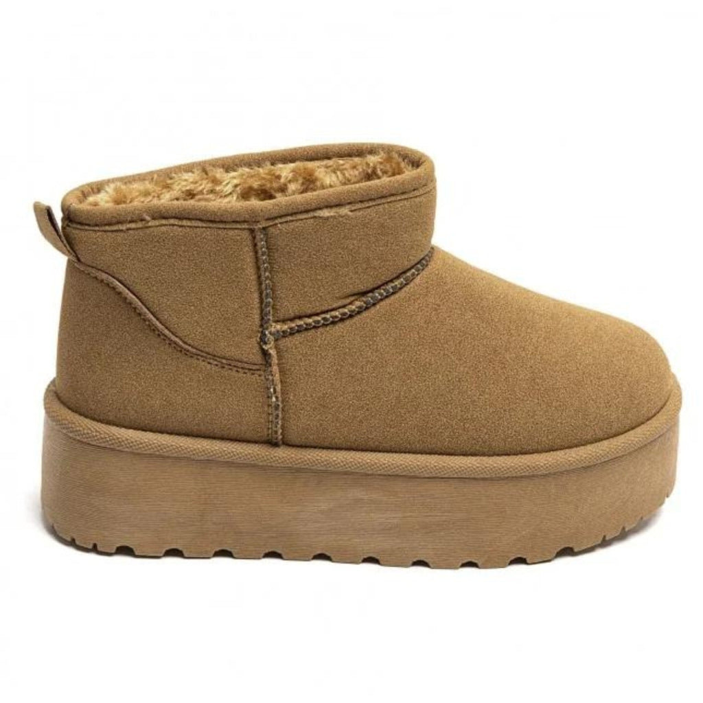 Agathe Dame Bamsestøvler 8906   Camel fra Shoes