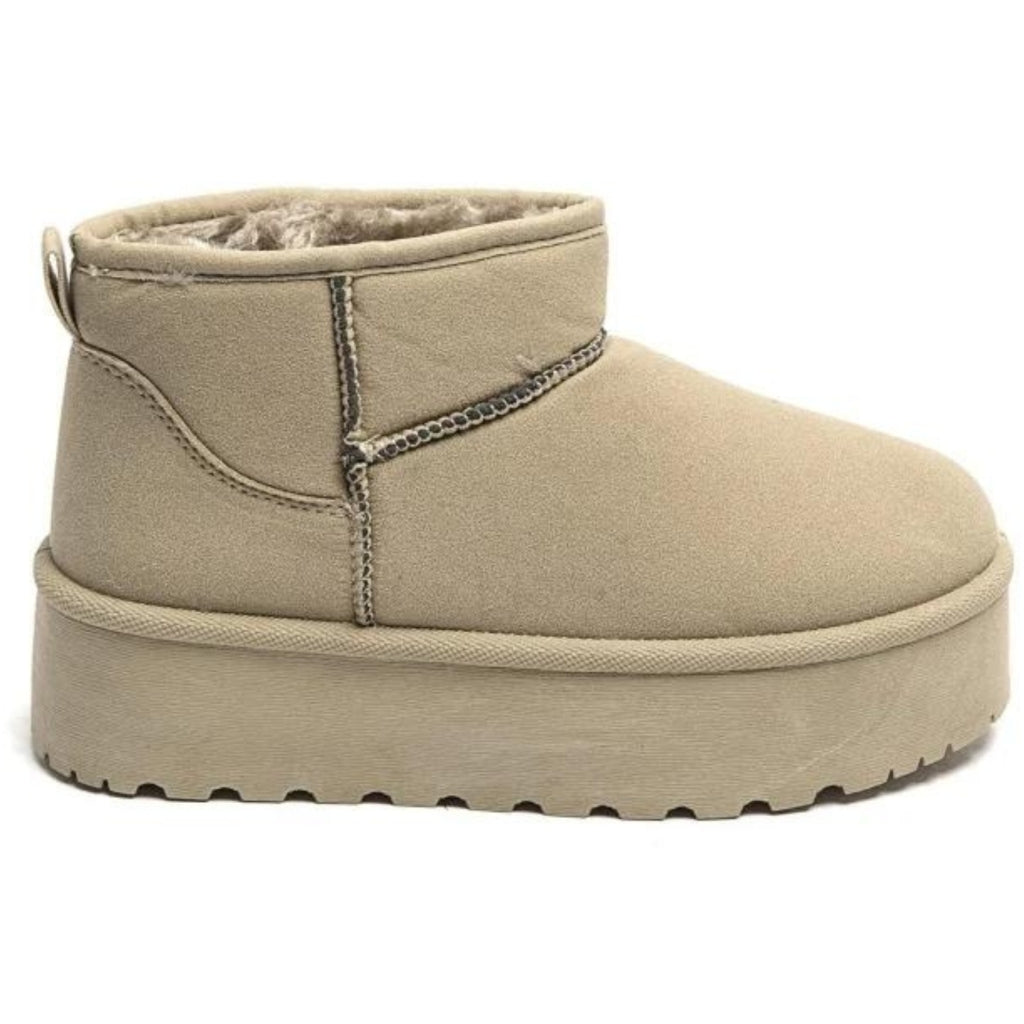 Agathe Dame Bamsestøvler 8906   Kaki fra Shoes