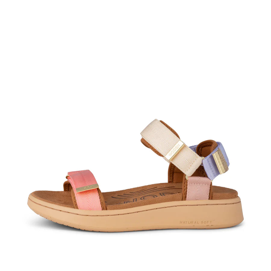 Line Sandal Butter Multi fra Woden