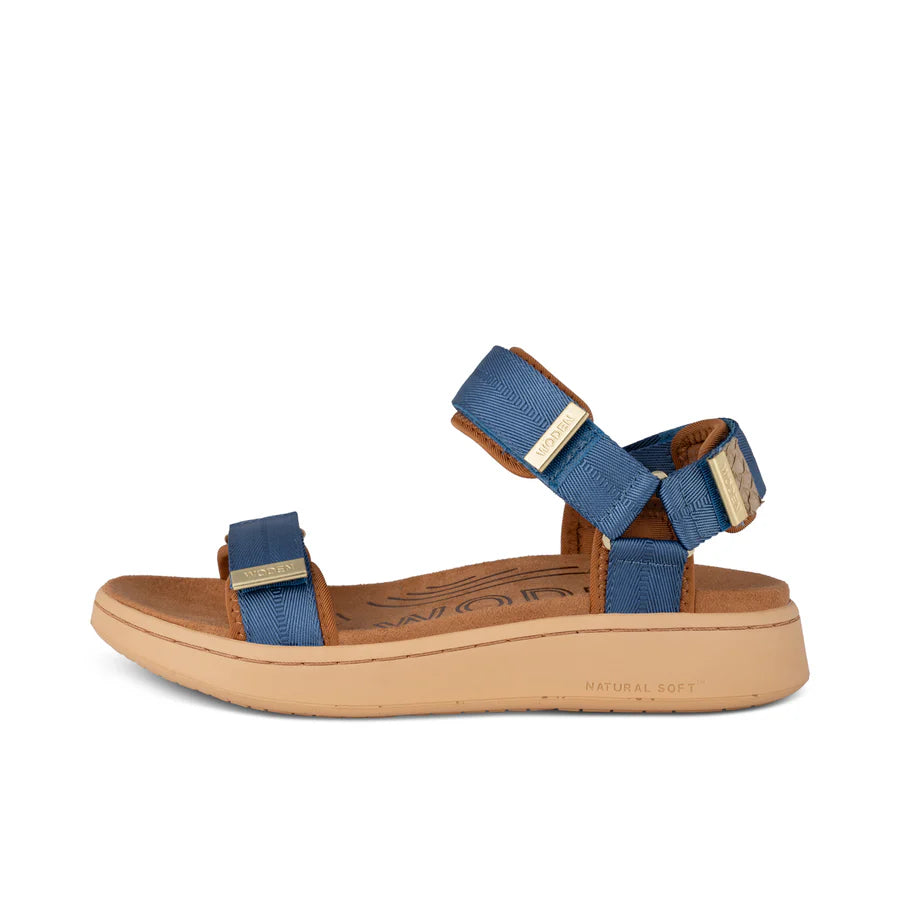 Line Sandal   Old Denim fra Woden