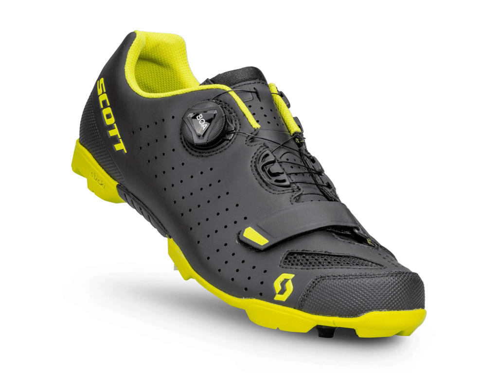 Comp Boa   Cykelsko   Black Sulphur Yellow   Str. 43 fra Scott