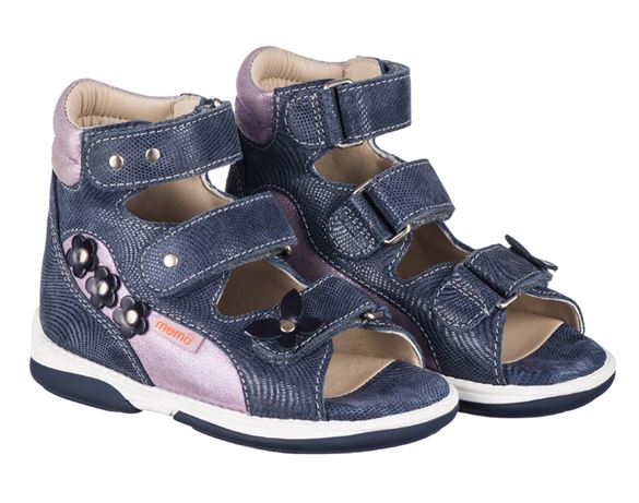 Agnes, Pigesandal, Navy Lilla   Sandaler Med Ekstra Støtte fra Memo