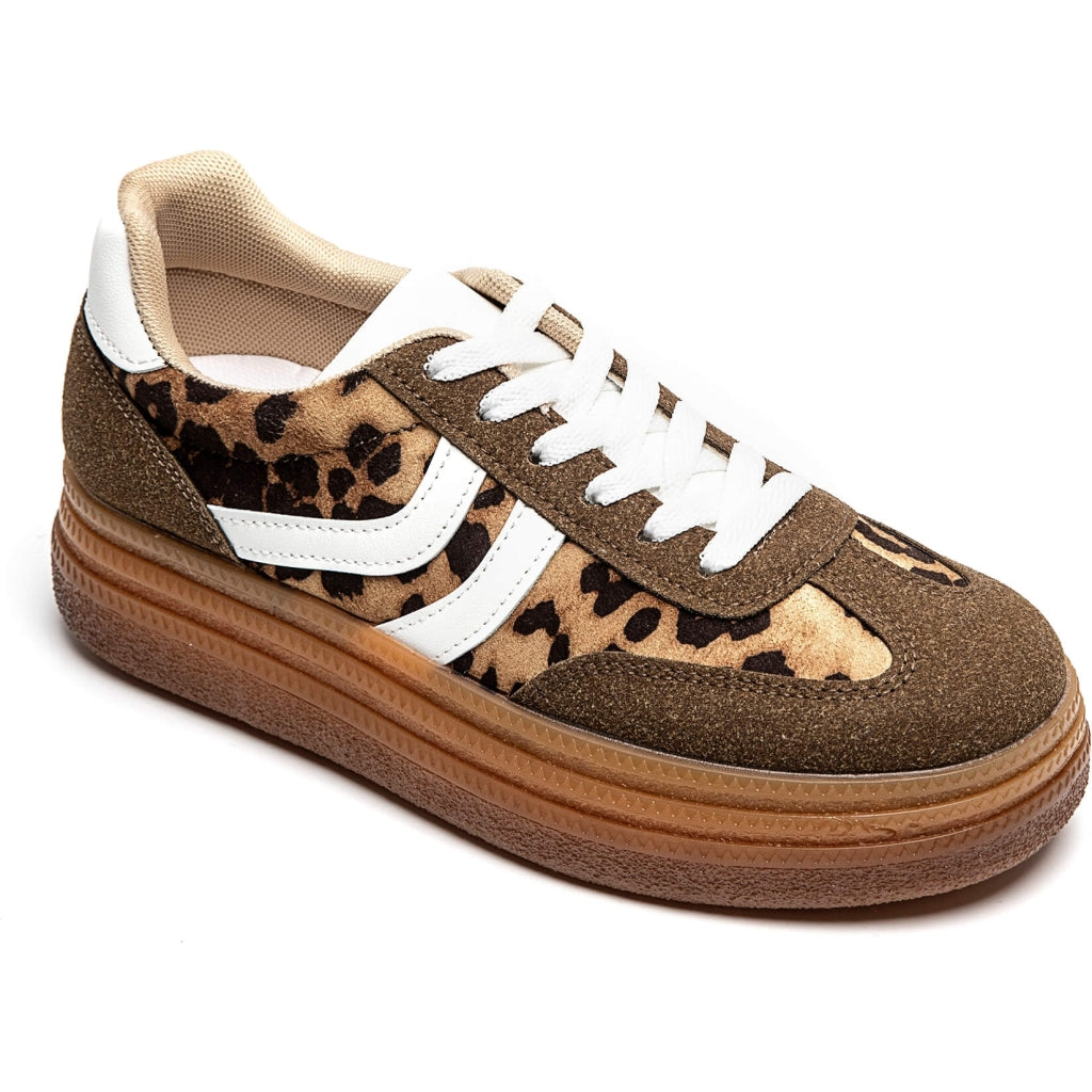 Agnes Dame Sneakers 8999   Leopard fra Shoes