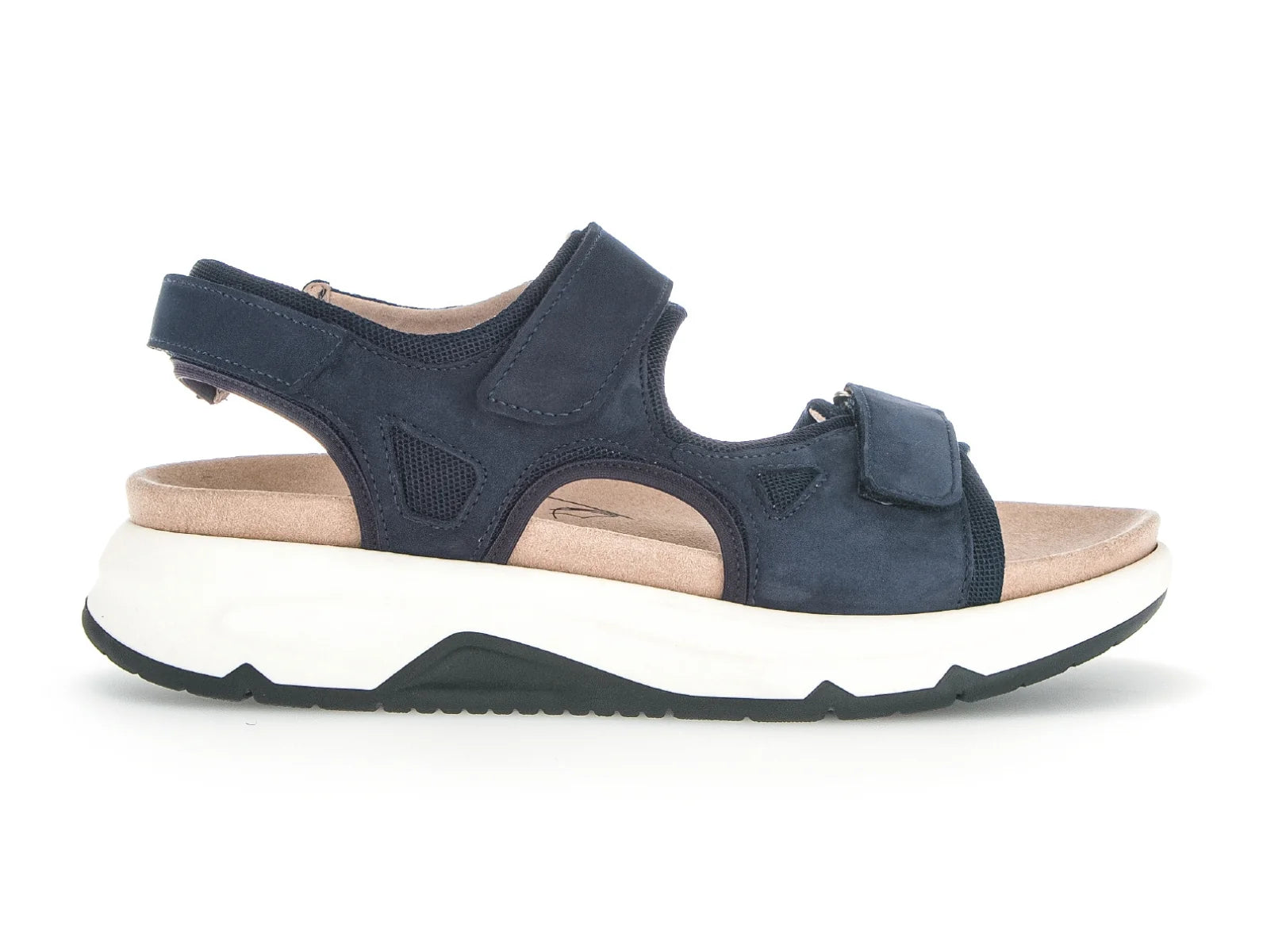 Gabor Rollingsoft Sandal M Velcro - Blå Dame Sandal