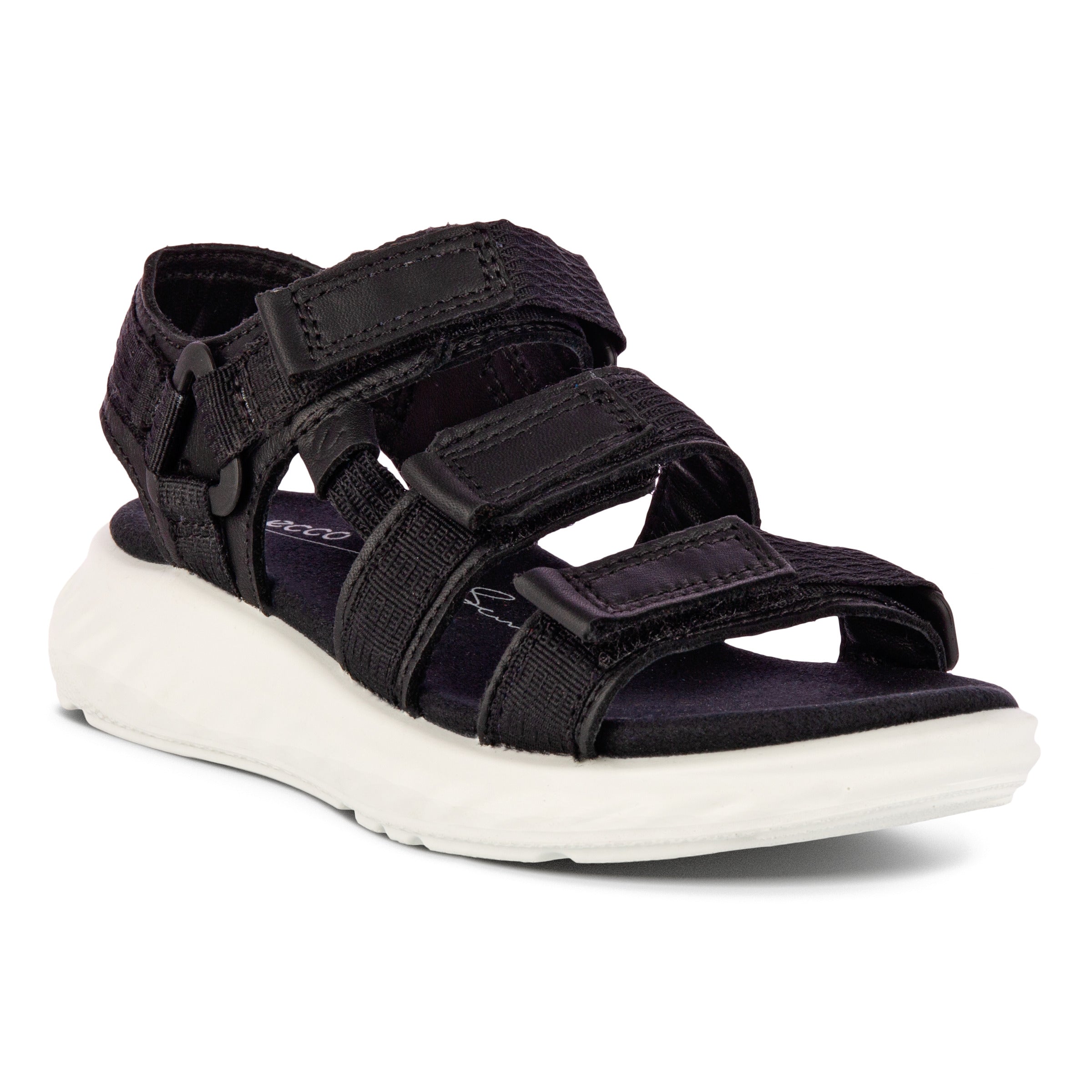 Ecco Sp1 Lite Børnesandal - Sort med Velcroremme