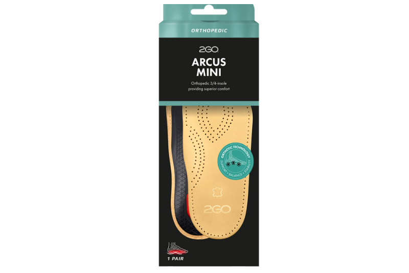 Arcus Mini 3/4 Ortopædisk Indlægssål - Komfort til Foden