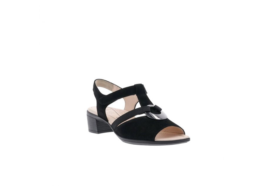 Elegant Sandal med Lille Hæl fra Ara - Sort 42