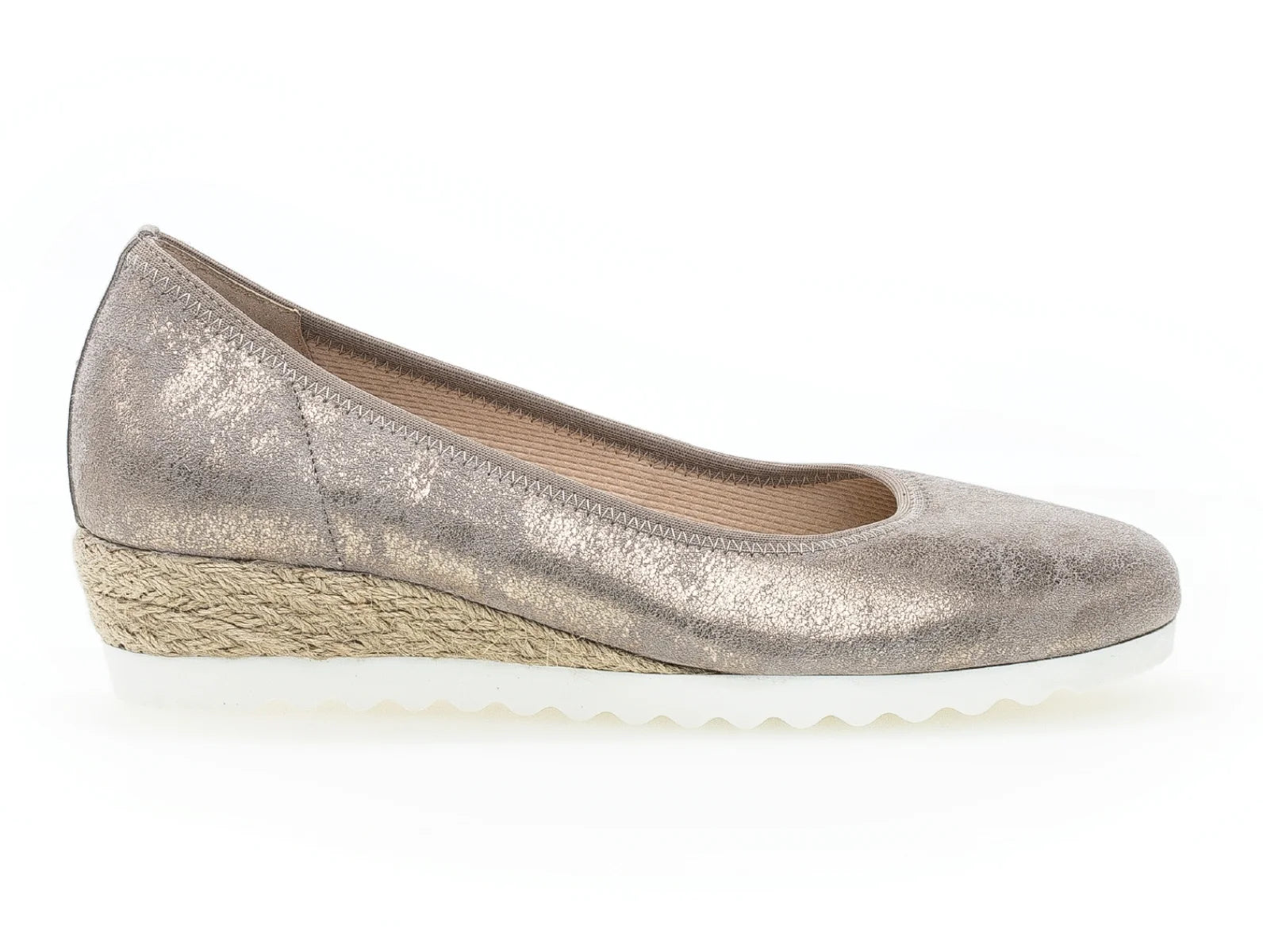 Gabor Kilehælsko i Metallic Beige - Elegant og Komfortabel