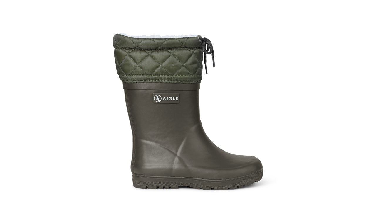 Aigle Woody Warm Termostøvler i Grøn - Perfekt til Børn!