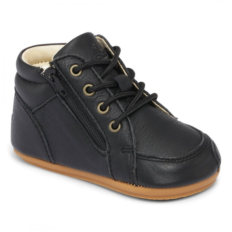 Bundgaard Prewalker II Lace - Støttende Børnesko i Sort