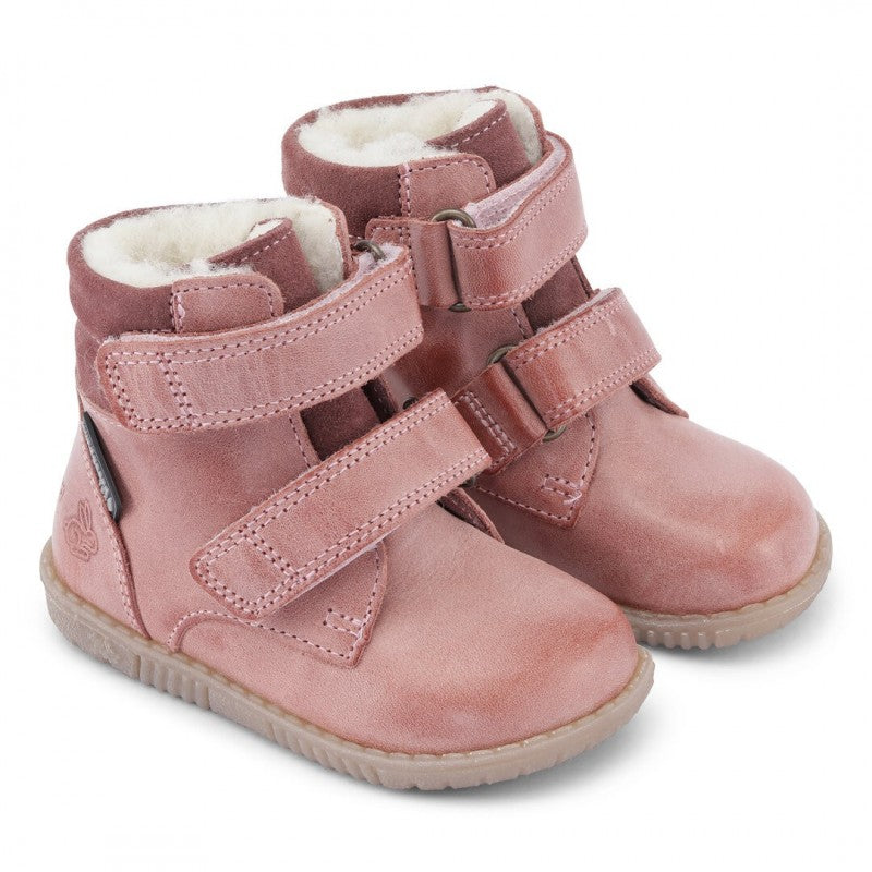 Bundgaard Rabbit Strap Tex Støvler - Old Rose, Vandtæt!