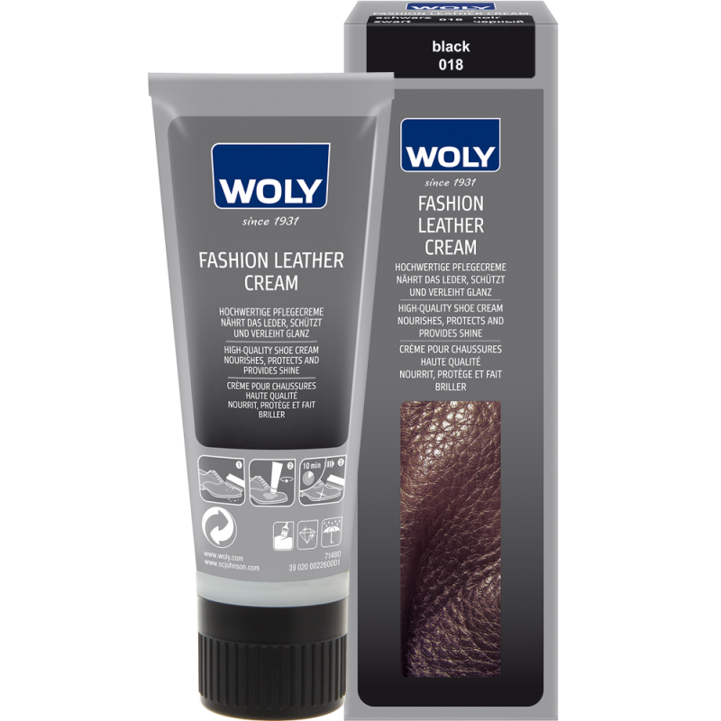 Woly Fashion Leather Cream - Mørkebrun Sko Pleje 75 ml