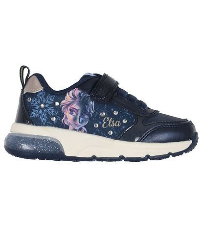 Frozen II Sko med Lys - Navy Platinum fra Geox