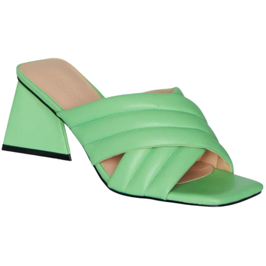 Pcjulise Padded Sandal   Summer Green fra Pieces