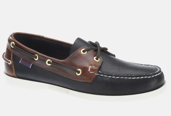 Sebago Docksides Sailor Sko - Sort Brun 16 0184